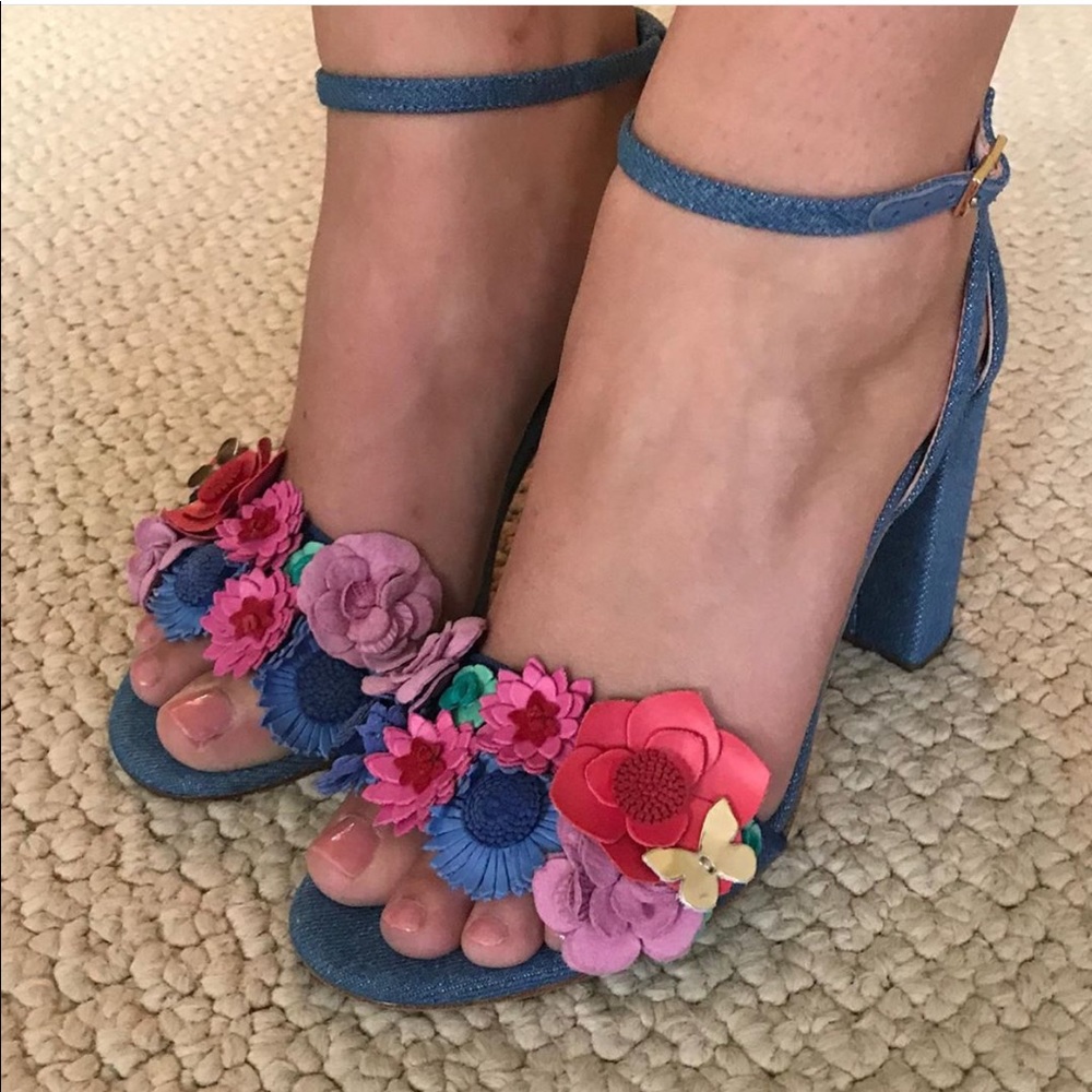 Kate Spade floral heels